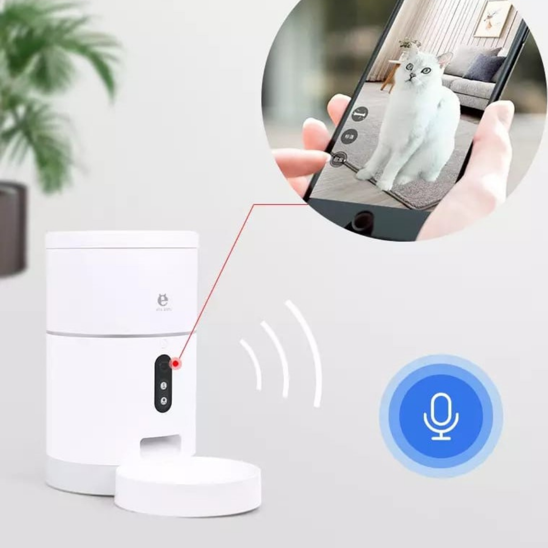 Comedero automático con grabador de voz, bluetooth y cámara. - Imagen 2